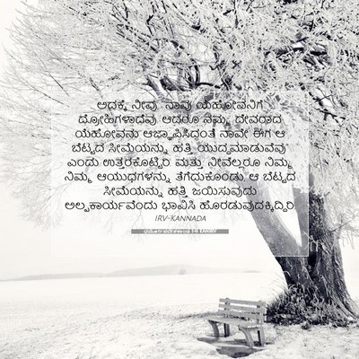 Picture 07 - ಧರ್ಮೋಪದೇಶಕಾಂಡ 1:41 KANIRV - ಅದಕ್ಕೆ ನೀವು, “ನಾವು - Bible Verse Picture