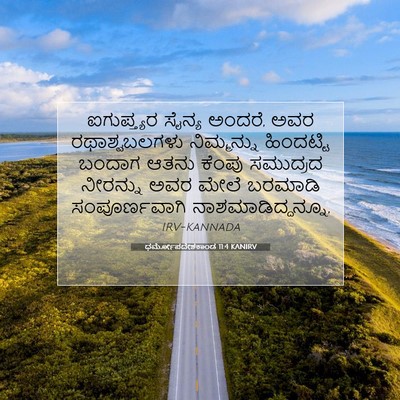Picture 07 - ಧರ್ಮೋಪದೇಶಕಾಂಡ 11:4 KANIRV - ಐಗುಪ್ತ್ಯರ ಸೈನ್ಯ - Bible Verse Picture