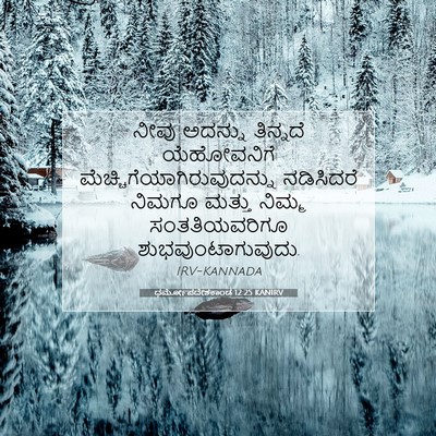Picture 07 - ಧರ್ಮೋಪದೇಶಕಾಂಡ 12:25 KANIRV - ನೀವು ಅದನ್ನು - Bible Verse Picture