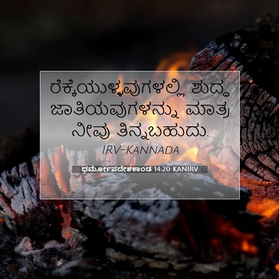Picture 07 - ಧರ್ಮೋಪದೇಶಕಾಂಡ 14:20 KANIRV -  - Bible Verse Picture