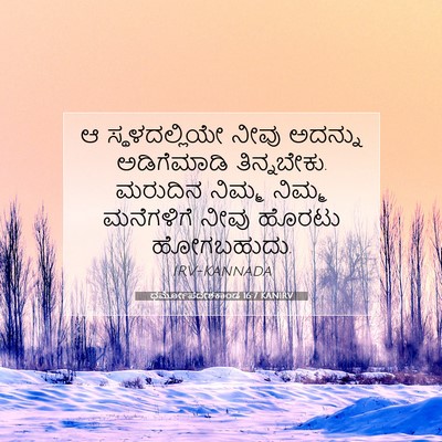 Picture 07 - ಧರ್ಮೋಪದೇಶಕಾಂಡ 16:7 KANIRV - ಆ ಸ್ಥಳದಲ್ಲಿಯೇ - Bible Verse Picture