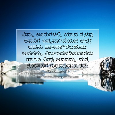 Picture 07 - ಧರ್ಮೋಪದೇಶಕಾಂಡ 23:16 KANIRV - ನಿಮ್ಮ ಊರುಗಳಲ್ಲಿ - Bible Verse Picture