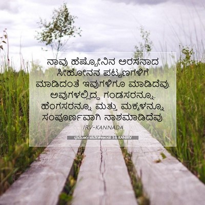 Picture 07 - ಧರ್ಮೋಪದೇಶಕಾಂಡ 3:6 KANIRV - ನಾವು ಹೆಷ್ಬೋನಿನ - Bible Verse Picture