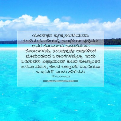 Picture 07 - ಧರ್ಮೋಪದೇಶಕಾಂಡ 33:17 KANIRV - ಯೋಸೇಫನ - Bible Verse Picture