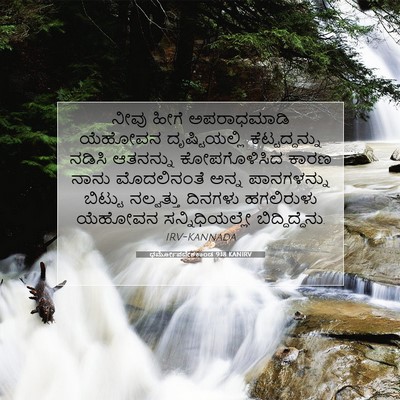 Picture 07 - ಧರ್ಮೋಪದೇಶಕಾಂಡ 9:18 KANIRV - ನೀವು ಹೀಗೆ - Bible Verse Picture