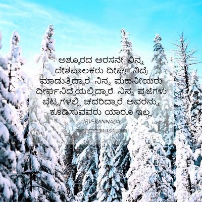 Picture 07 - ನಹೂಮನು 3:18 KANIRV - ಅಶ್ಶೂರದ ಅರಸನೇ, - Bible Verse Picture
