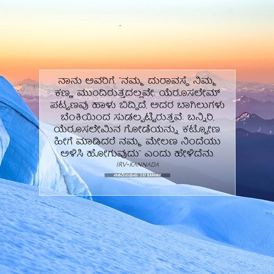 Picture 07 - ನೆಹೆಮೀಯನು 2:17 KANIRV - ನಾನು ಅವರಿಗೆ, “ನಮ್ಮ - Bible Verse Picture