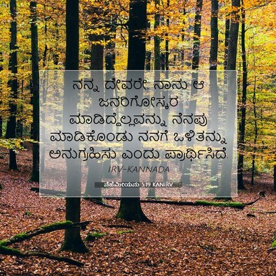 Picture 07 - ನೆಹೆಮೀಯನು 5:19 KANIRV - ನನ್ನ ದೇವರೇ, ನಾನು ಆ - Bible Verse Picture