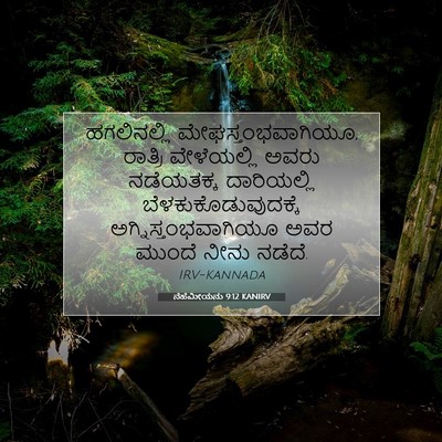 Picture 07 - ನೆಹೆಮೀಯನು 9:12 KANIRV - ಹಗಲಿನಲ್ಲಿ - Bible Verse Picture