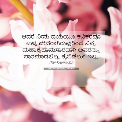 Picture 07 - ನೆಹೆಮೀಯನು 9:31 KANIRV - ಆದರೆ ನೀನು ದಯೆಯೂ - Bible Verse Picture
