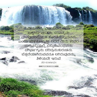Picture 07 - ಪ್ರಕಟಣೆ 3:17 KANIRV - ನೀನು ನಿನ್ನ - Bible Verse Picture