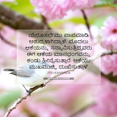 Picture 07 - ಪ್ರಲಾಪಗಳು 1:8 KANIRV - ಯೆರೂಸಲೇಮು ಪಾಪಮಾಡಿ - Bible Verse Picture