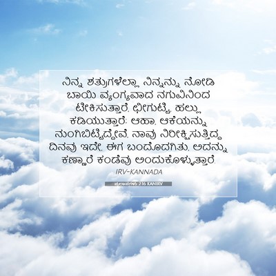 Picture 07 - ಪ್ರಲಾಪಗಳು 2:16 KANIRV - ನಿನ್ನ - Bible Verse Picture