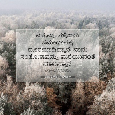 Picture 07 - ಪ್ರಲಾಪಗಳು 3:17 KANIRV - ನನ್ನನ್ನು - Bible Verse Picture