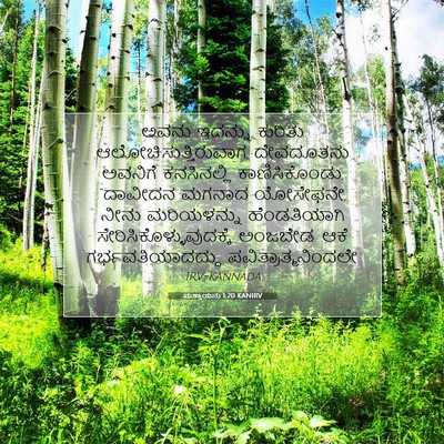 Picture 07 - ಮತ್ತಾಯನು 1:20 KANIRV - ಅವನು ಇದನ್ನು - Bible Verse Picture