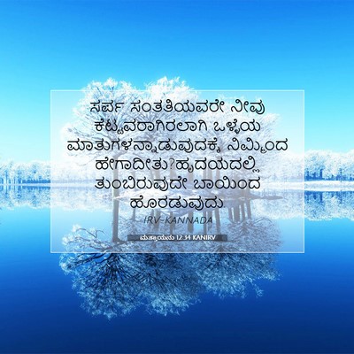 Picture 07 - ಮತ್ತಾಯನು 12:34 KANIRV - ಸರ್ಪ ಸಂತತಿಯವರೇ - Bible Verse Picture