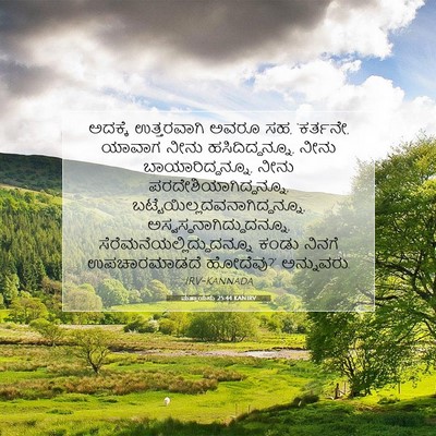 Picture 07 - ಮತ್ತಾಯನು 25:44 KANIRV - ಅದಕ್ಕೆ ಉತ್ತರವಾಗಿ - Bible Verse Picture