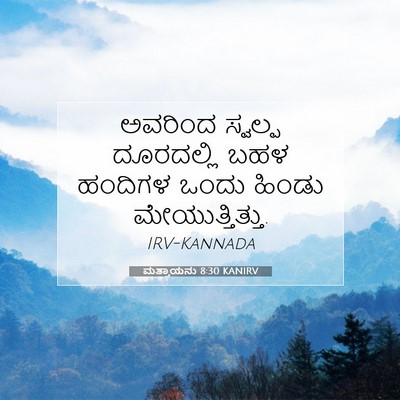 Picture 07 - ಮತ್ತಾಯನು 8:30 KANIRV - ಅವರಿಂದ ಸ್ವಲ್ಪ - Bible Verse Picture