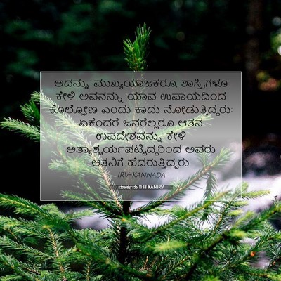 Picture 07 - ಮಾರ್ಕನು 11:18 KANIRV - ಅದನ್ನು - Bible Verse Picture