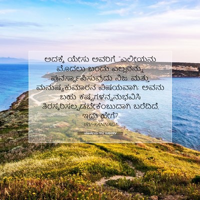 Picture 07 - ಮಾರ್ಕನು 9:12 KANIRV - ಅದಕ್ಕೆ ಯೇಸು - Bible Verse Picture