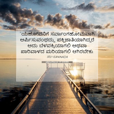 Picture 07 - ಯಾಜಕಕಾಂಡ 1:14 KANIRV - “‘ಯೆಹೋವನಿಗೆ - Bible Verse Picture