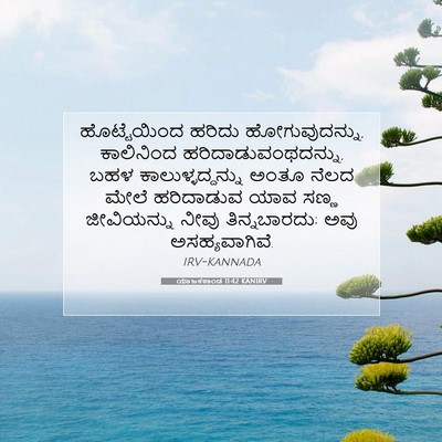 Picture 07 - ಯಾಜಕಕಾಂಡ 11:42 KANIRV - ಹೊಟ್ಟೆಯಿಂದ ಹರಿದು - Bible Verse Picture