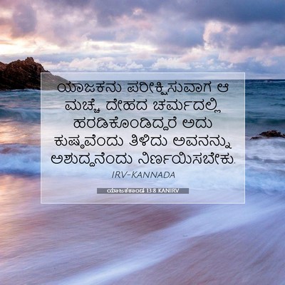 Picture 07 - ಯಾಜಕಕಾಂಡ 13:8 KANIRV - ಯಾಜಕನು - Bible Verse Picture
