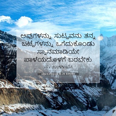Picture 07 - ಯಾಜಕಕಾಂಡ 16:28 KANIRV - ಅವುಗಳನ್ನು - Bible Verse Picture