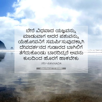 Picture 07 - ಯಾಜಕಕಾಂಡ 17:9 KANIRV - ಬೇರೆ ವಿಧವಾದ - Bible Verse Picture