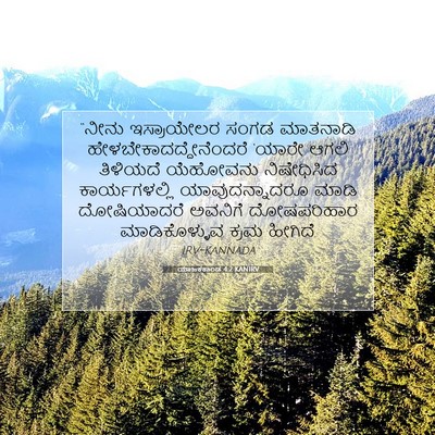 Picture 07 - ಯಾಜಕಕಾಂಡ 4:2 KANIRV - “ನೀನು ಇಸ್ರಾಯೇಲರ - Bible Verse Picture