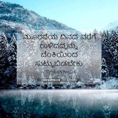 Picture 07 - ಯಾಜಕಕಾಂಡ 7:17 KANIRV - ಮೂರನೆಯ ದಿನದ ವರೆಗೆ - Bible Verse Picture