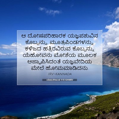Picture 07 - ಯಾಜಕಕಾಂಡ 9:10 KANIRV - ಆ ದೋಷಪರಿಹಾರಕ - Bible Verse Picture