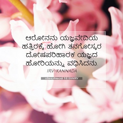Picture 07 - ಯಾಜಕಕಾಂಡ 9:8 KANIRV - ಆರೋನನು ಯಜ್ಞವೇದಿಯ - Bible Verse Picture