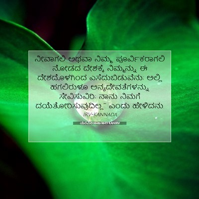 Picture 07 - ಯೆರೆಮೀಯನು 16:13 KANIRV - ನೀವಾಗಲಿ ಅಥವಾ - Bible Verse Picture
