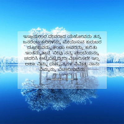 Picture 07 - ಯೆರೆಮೀಯನು 23:2 KANIRV - ಇಸ್ರಾಯೇಲರ ದೇವರಾದ - Bible Verse Picture