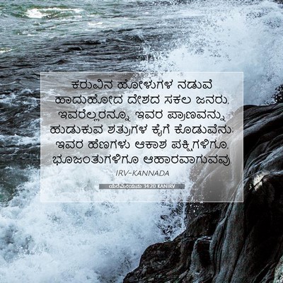Picture 07 - ಯೆರೆಮೀಯನು 34:20 KANIRV - ಕರುವಿನ ಹೋಳುಗಳ - Bible Verse Picture