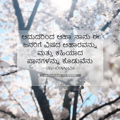 Picture 07 - ಯೆರೆಮೀಯನು 9:15 KANIRV - ಆದುದರಿಂದ ಆಹಾ, ನಾನು - Bible Verse Picture