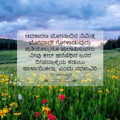 Picture 07 - ಯೆಶಾಯನು 16:7 KANIRV - ಆದಕಾರಣ ಮೋವಾಬಿನ - Bible Verse Picture