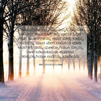 Picture 07 - ಯೆಶಾಯನು 41:2 KANIRV - ಮೂಡಣದಿಂದ - Bible Verse Picture