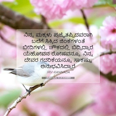Picture 07 - ಯೆಶಾಯನು 51:20 KANIRV - ನಿನ್ನ ಮಕ್ಕಳು - Bible Verse Picture