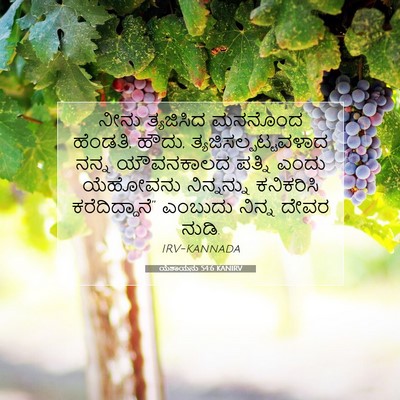 Picture 07 - ಯೆಶಾಯನು 54:6 KANIRV - ನೀನು ತ್ಯಜಿಸಿದ - Bible Verse Picture