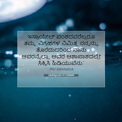Picture 07 - ಯೆಹೆಜ್ಕೇಲನು 14:5 KANIRV - ಇಸ್ರಾಯೇಲ್ - Bible Verse Picture