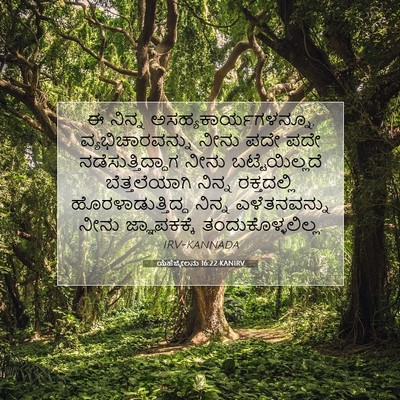 Picture 07 - ಯೆಹೆಜ್ಕೇಲನು 16:22 KANIRV - ಈ ನಿನ್ನ - Bible Verse Picture