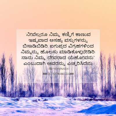 Picture 07 - ಯೆಹೆಜ್ಕೇಲನು 20:7 KANIRV - ‘ನೀವೆಲ್ಲರೂ ನಿಮ್ಮ - Bible Verse Picture