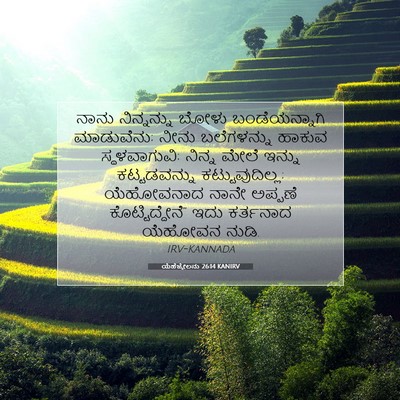 Picture 07 - ಯೆಹೆಜ್ಕೇಲನು 26:14 KANIRV - ನಾನು ನಿನ್ನನ್ನು - Bible Verse Picture
