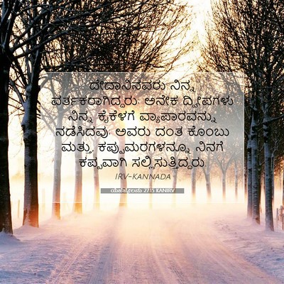 Picture 07 - ಯೆಹೆಜ್ಕೇಲನು 27:15 KANIRV - ದೇದಾನಿನವರು ನಿನ್ನ - Bible Verse Picture