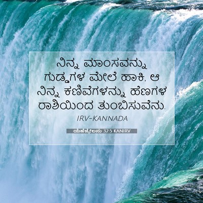 Picture 07 - ಯೆಹೆಜ್ಕೇಲನು 32:5 KANIRV - ನಿನ್ನ ಮಾಂಸವನ್ನು - Bible Verse Picture