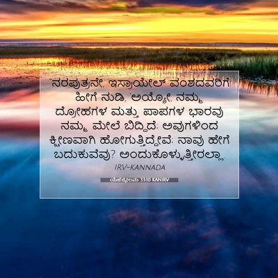 Picture 07 - ಯೆಹೆಜ್ಕೇಲನು 33:10 KANIRV - “ನರಪುತ್ರನೇ, - Bible Verse Picture