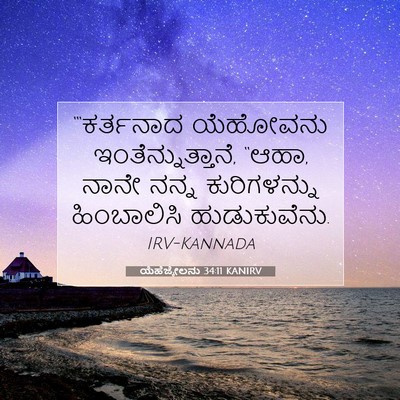 Picture 07 - ಯೆಹೆಜ್ಕೇಲನು 34:11 KANIRV - “‘ಕರ್ತನಾದ ಯೆಹೋವನು - Bible Verse Picture