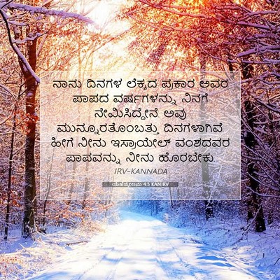 Picture 07 - ಯೆಹೆಜ್ಕೇಲನು 4:5 KANIRV - ನಾನು ದಿನಗಳ ಲೆಕ್ಕದ - Bible Verse Picture